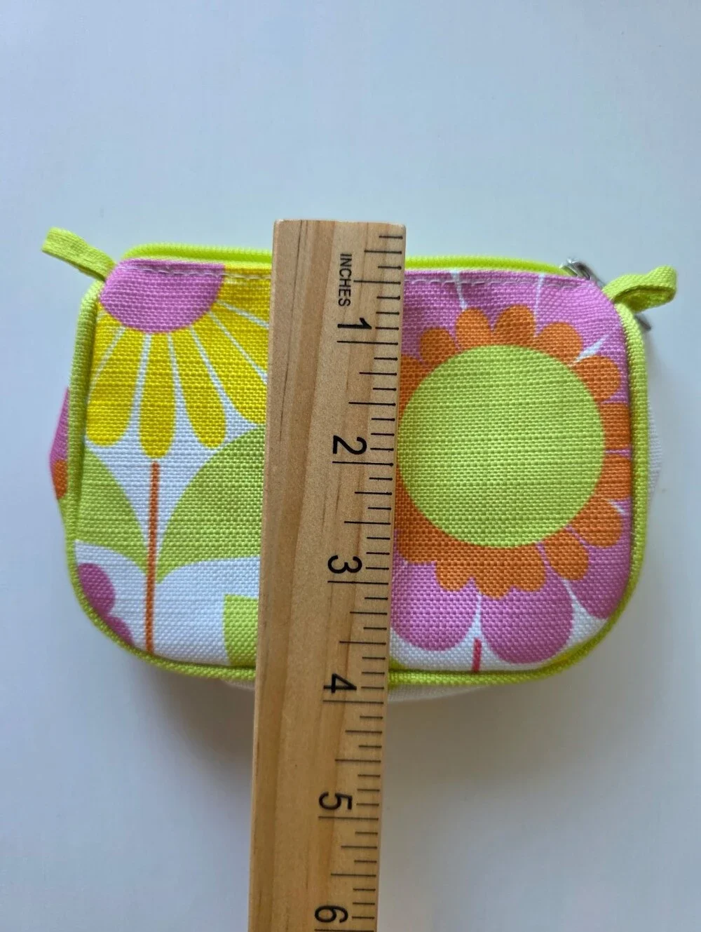NWOT ~ Clinique Floral Zip Pouch in Yellow & Pink